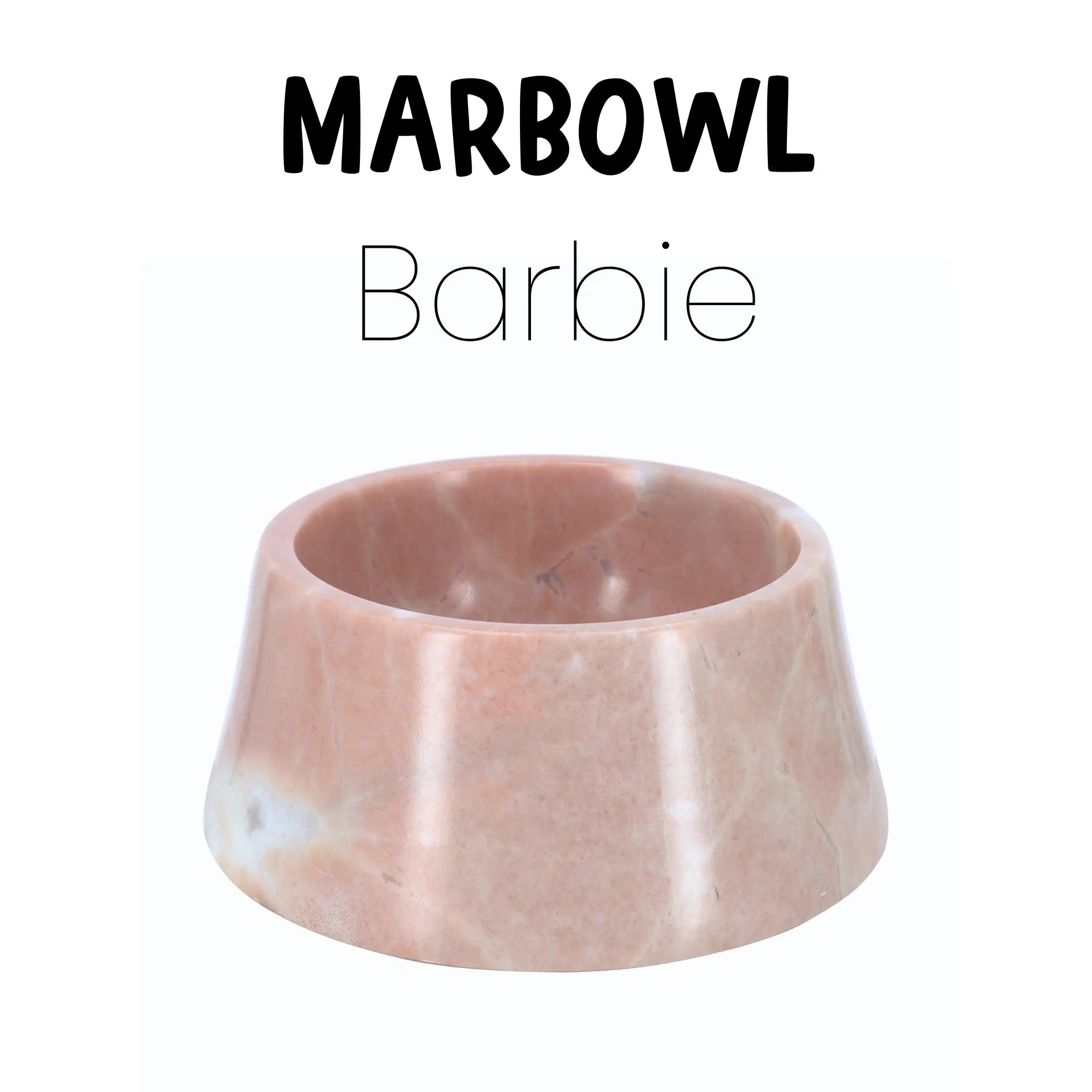 Marble Dog Food Bowl- Marbowl Barbie PAW LONDON