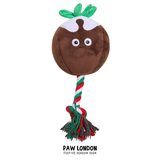 Christmas Pudding Pet Toy Sound Plush Toy