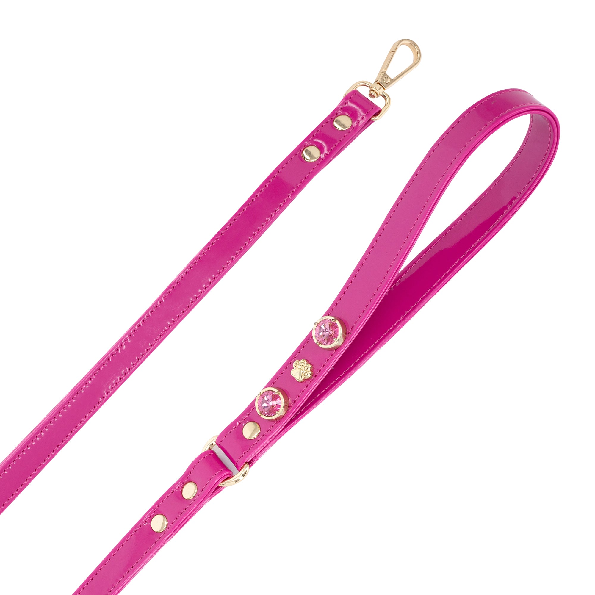 Alice Swarovski Hot Pink Dog Lead PAW LONDON