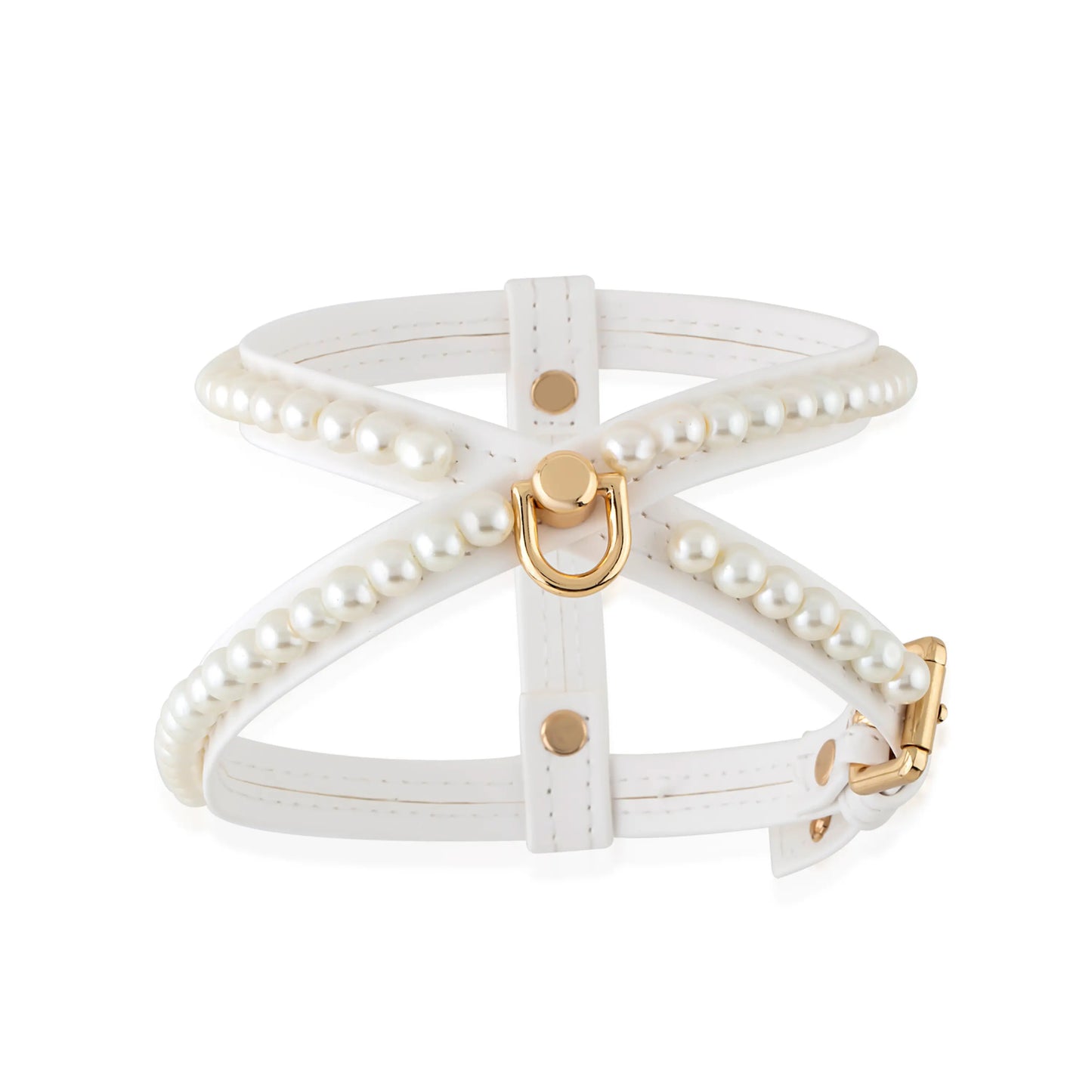 Diana Pearl Dog Harness White PAW LONDON