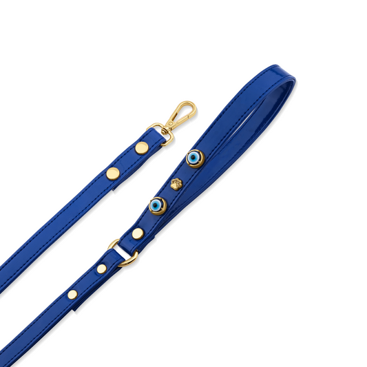 Evil Eye Dog Lead Royal Blue