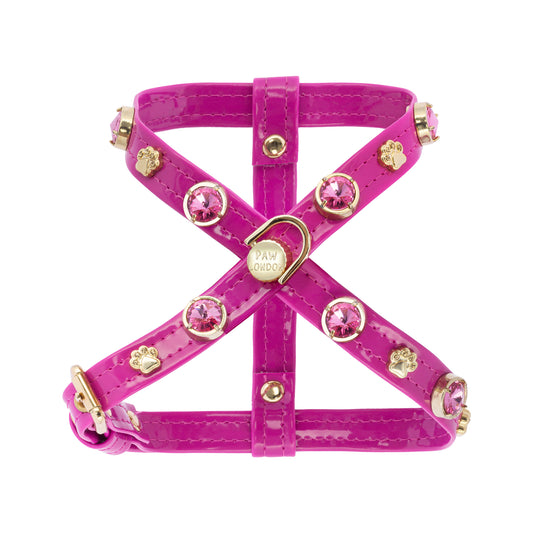 Alice Swarovski Hot Pink Dog Harness PAW LONDON