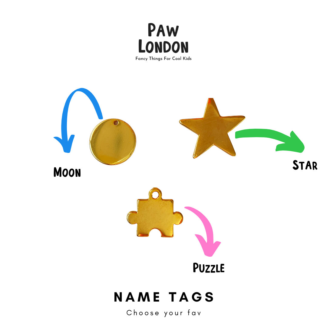 pawlondon name tag options